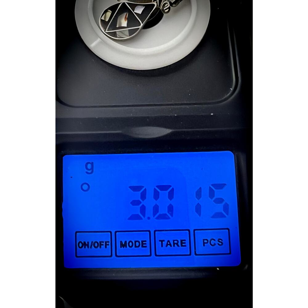 Vintage Mexico Silver Black Geometric Abalone Shell Inlay Teardrop Earrings - Picture 4 of 5